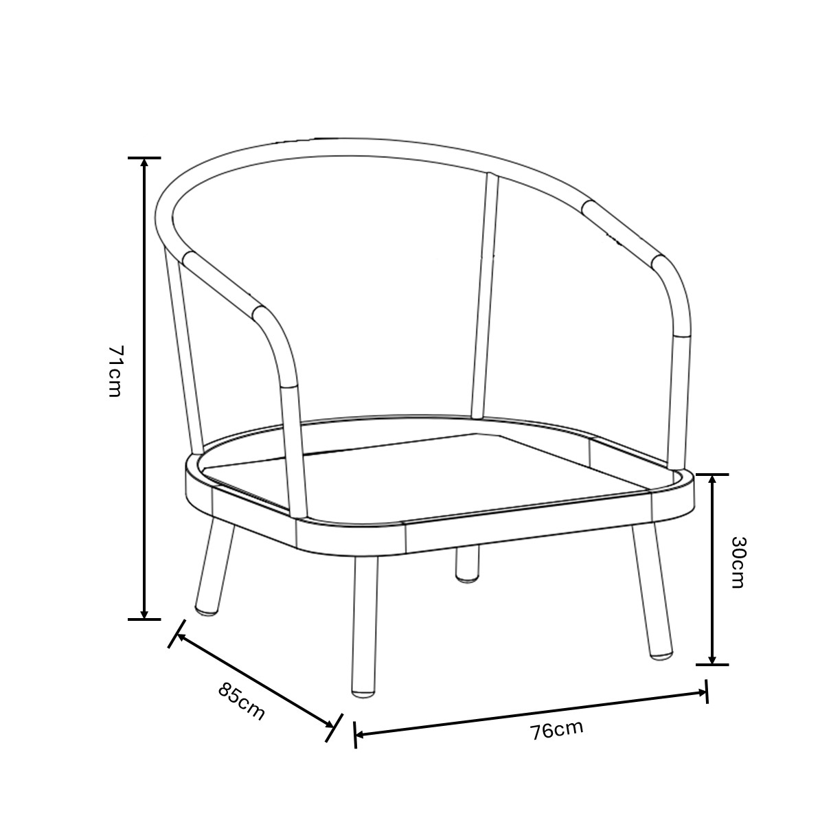 Aries Companion Set dimensions