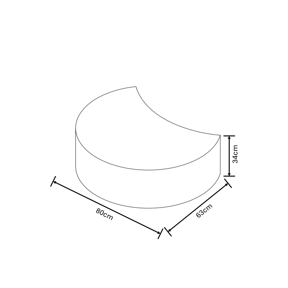 Cocoon Snuggle Chair dimensions