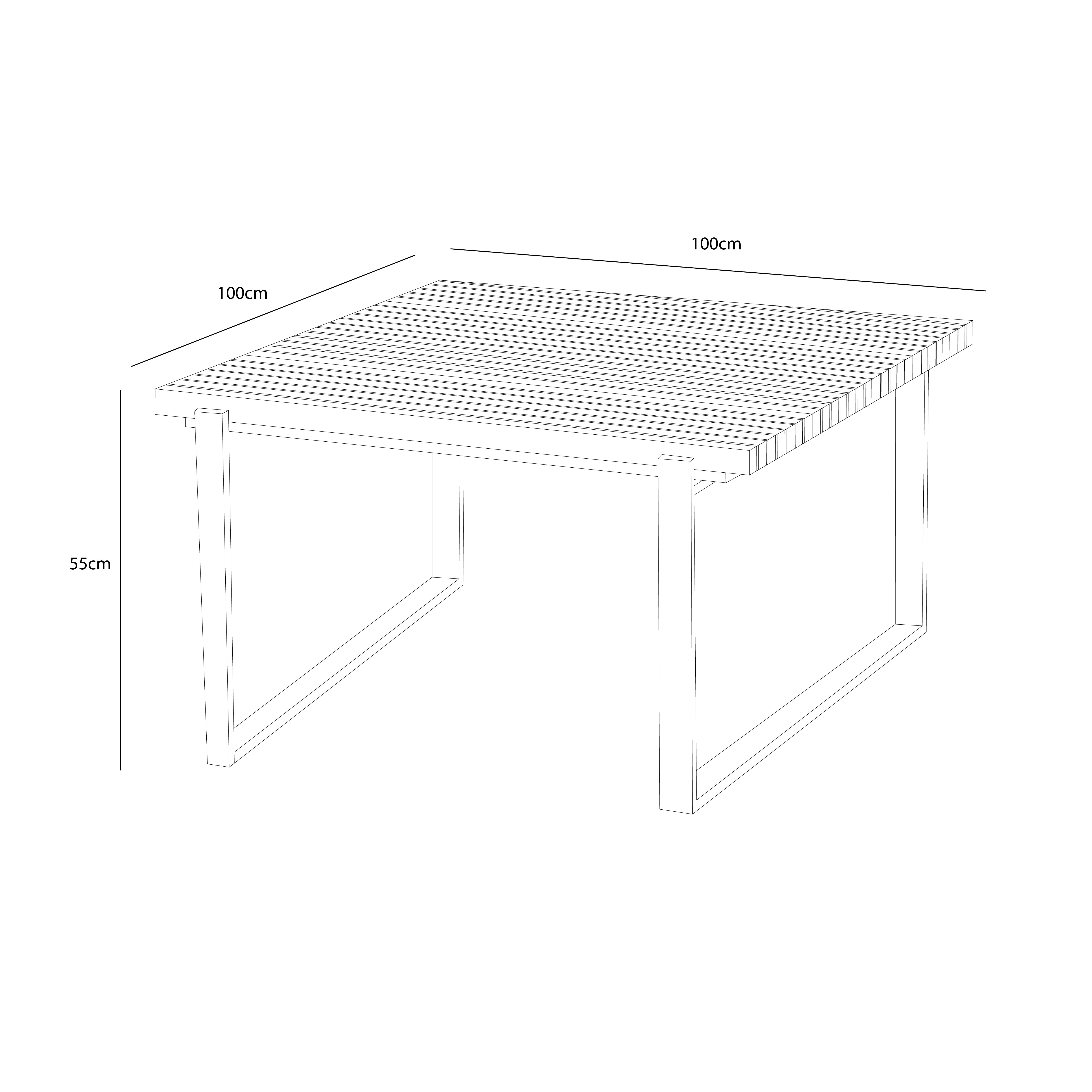 Eden Square Casual Dining Table dimensions