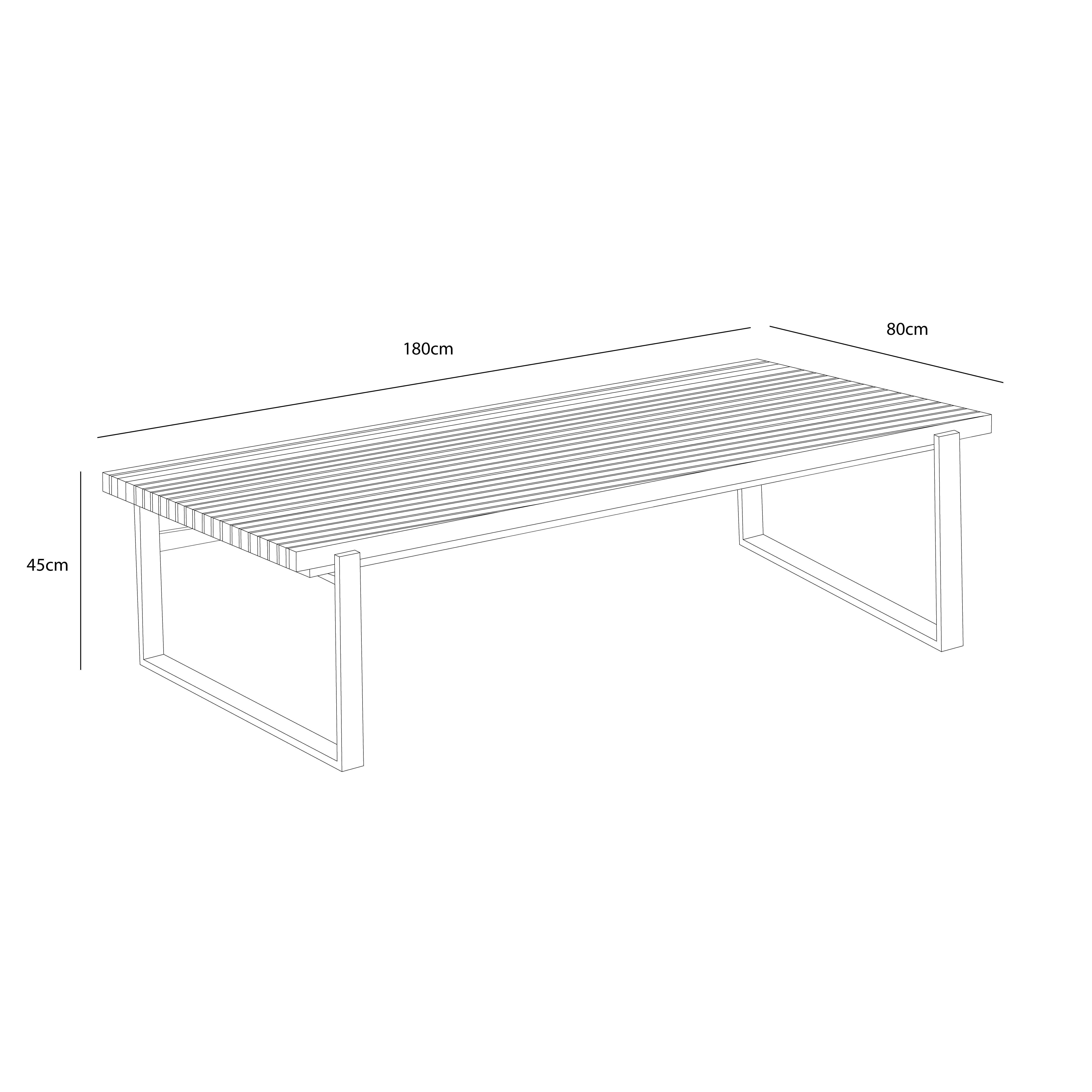 Eden Rectangular Casual Dining Set dimensions