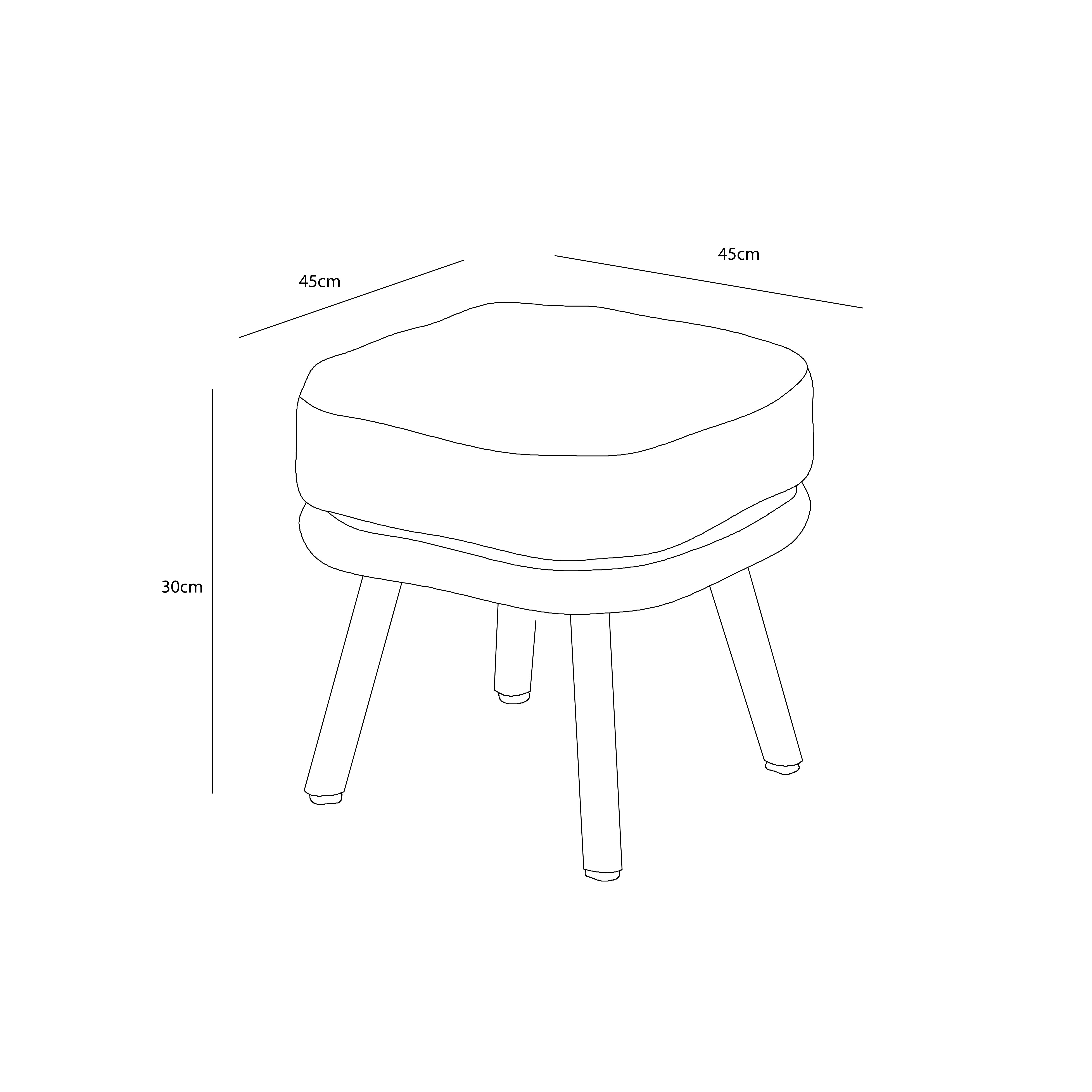 Eden Rectangular Casual Dining Set dimensions