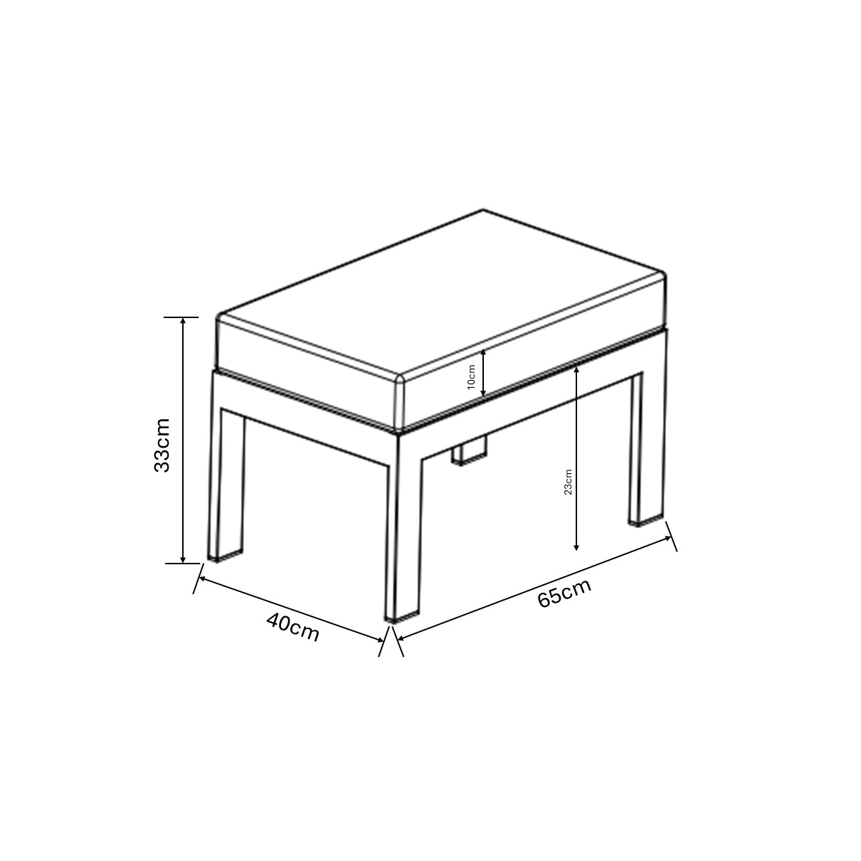 Sonas Square Casual Dining Set dimensions