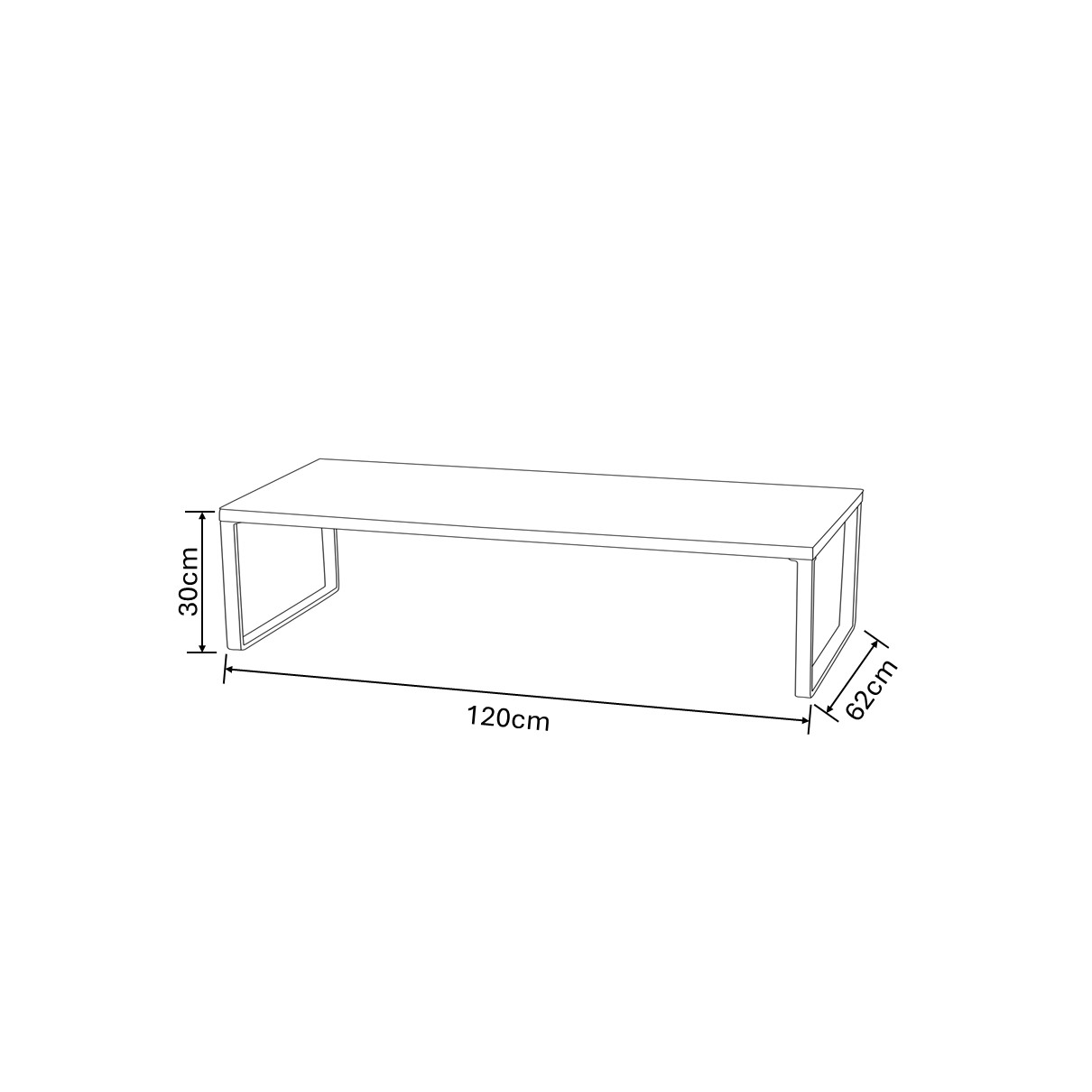 Vienna 3 Seat Lounge Set with Integrated Lounger dimensions