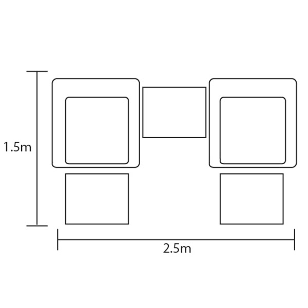 Amalfi Companion Set footprint