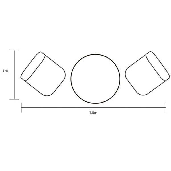 Berkeley Bistro Set footprint