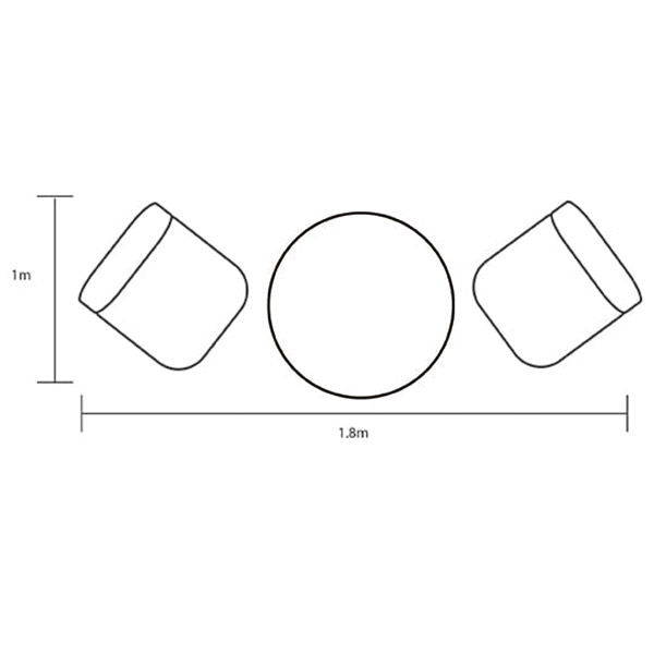 Berkeley Bistro Set footprint