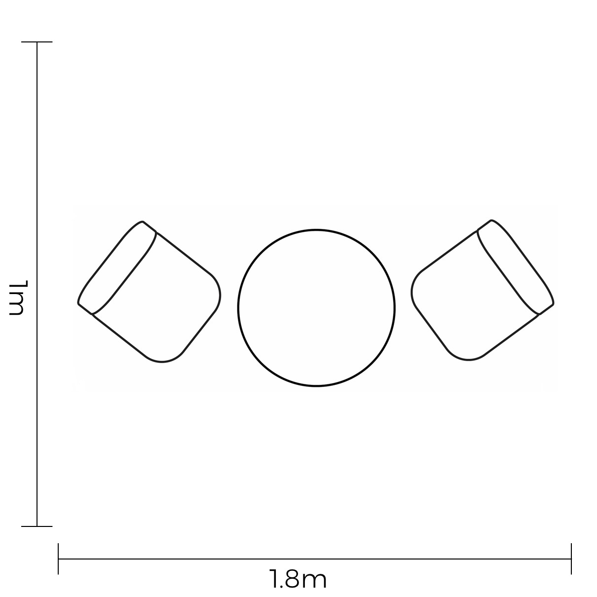 Malton Bistro Set footprint